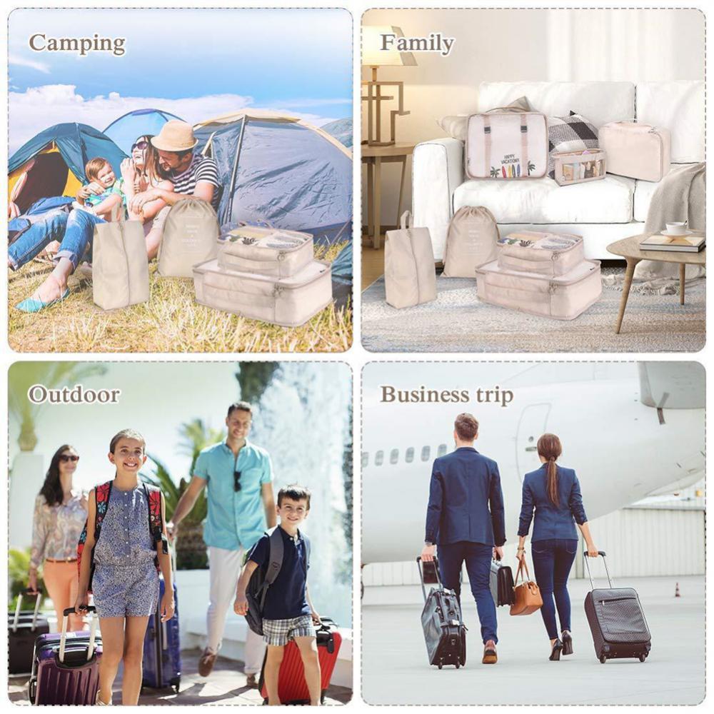 Travel Luggage Packing Organizer Set