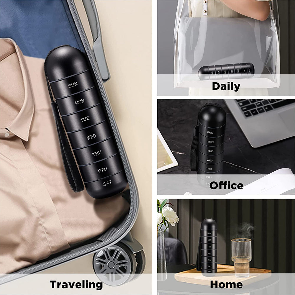 Weekly Travel Pill Organizer
