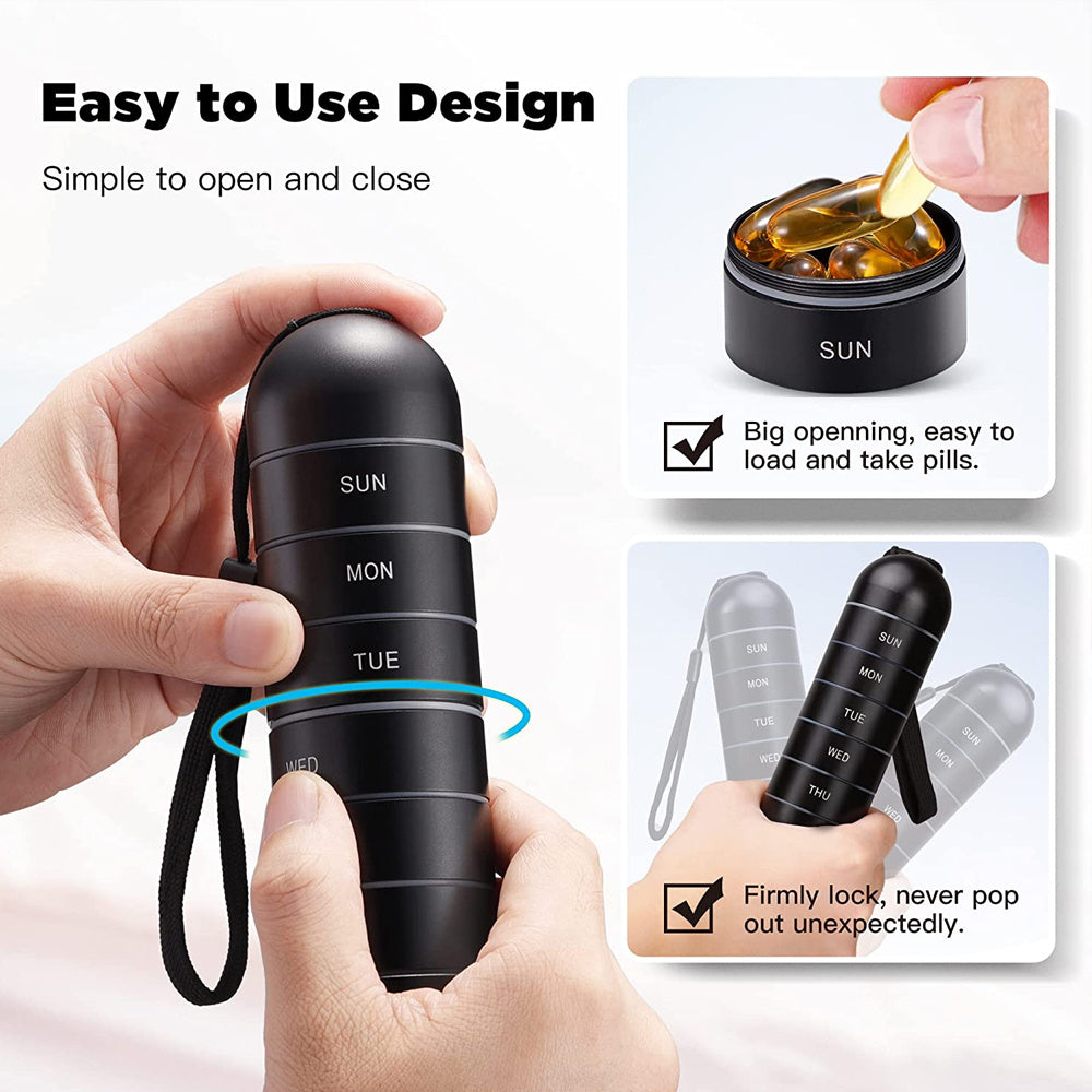 Weekly Travel Pill Organizer